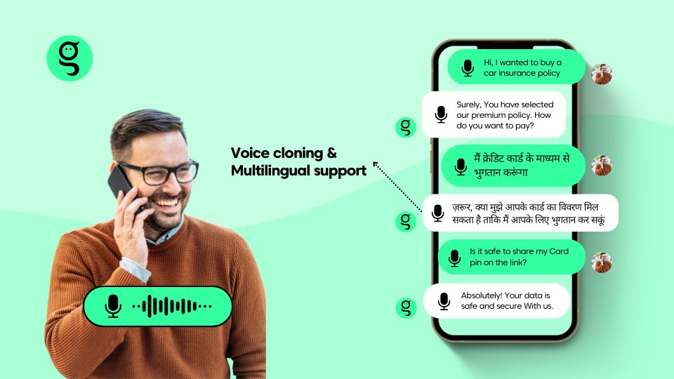 Voice cloning and multilingual support powered by VoiceGenie