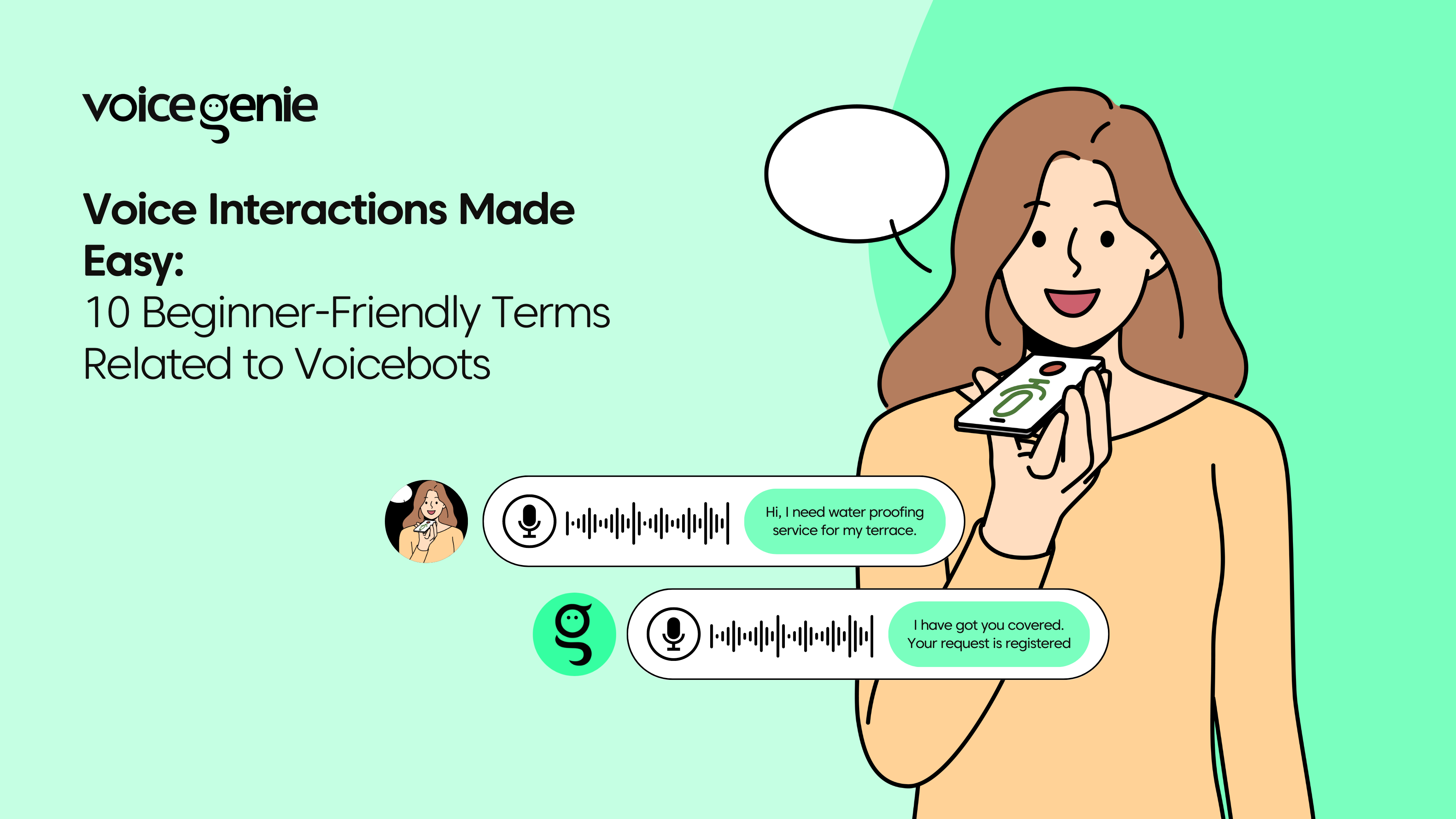 Image showing a customer talking to a customer support representative via a voice bot